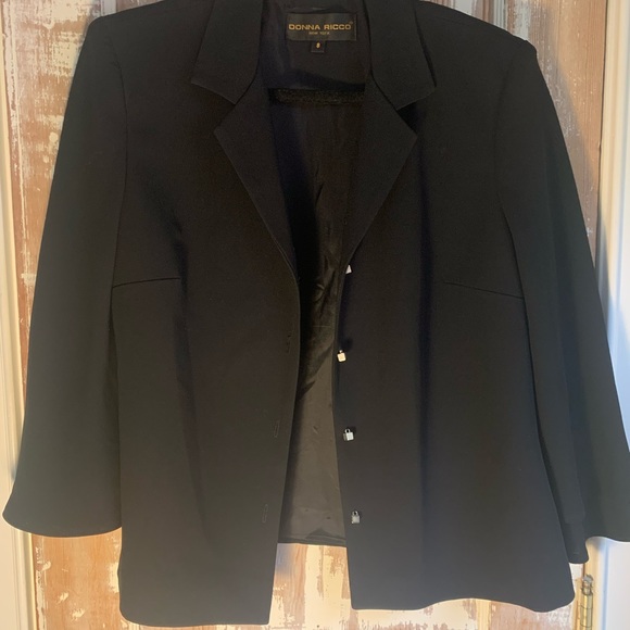 Donna Ricco black blazer - Picture 1 of 4